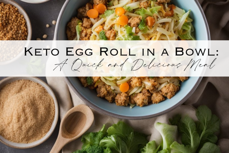 Keto Egg Roll in a Bowl: A Quick and Delicious Meal