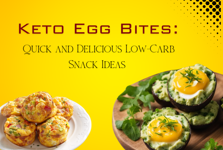 Keto Egg Bites: Quick and Delicious Low-Carb Snack Ideas