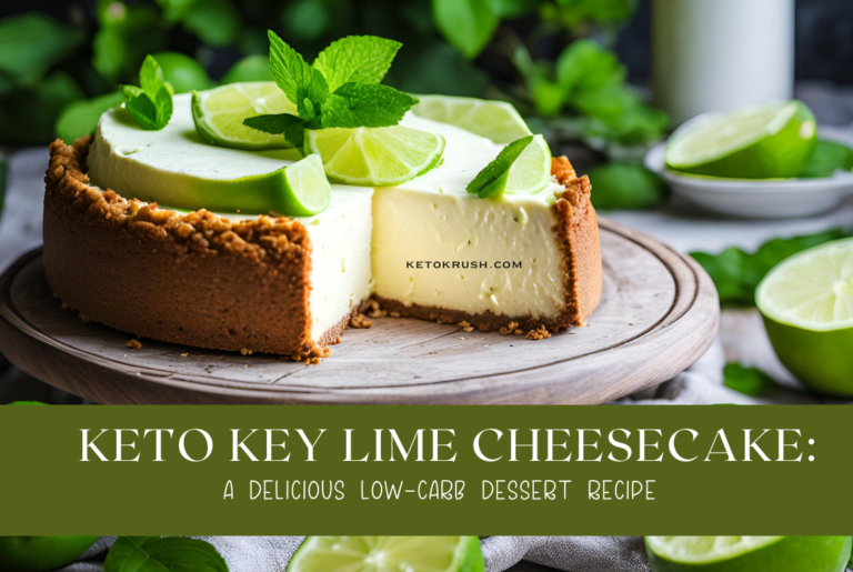 Keto Key Lime Cheesecake: A Delicious Low-Carb Dessert Recipe