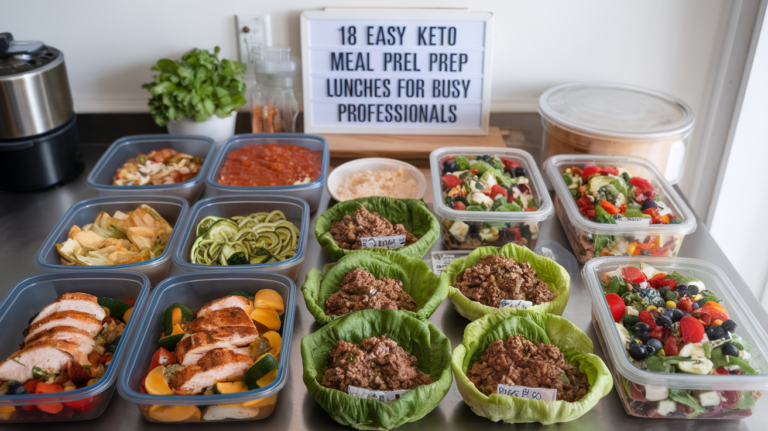 18 Quick and Easy Keto Meal Prep Lunches for Busy Professionals