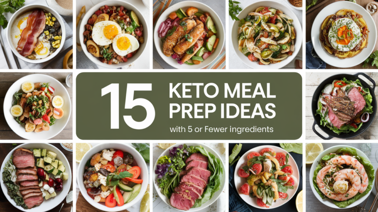 15 Easy Keto Meal Prep Ideas with 5 Ingredients or Less