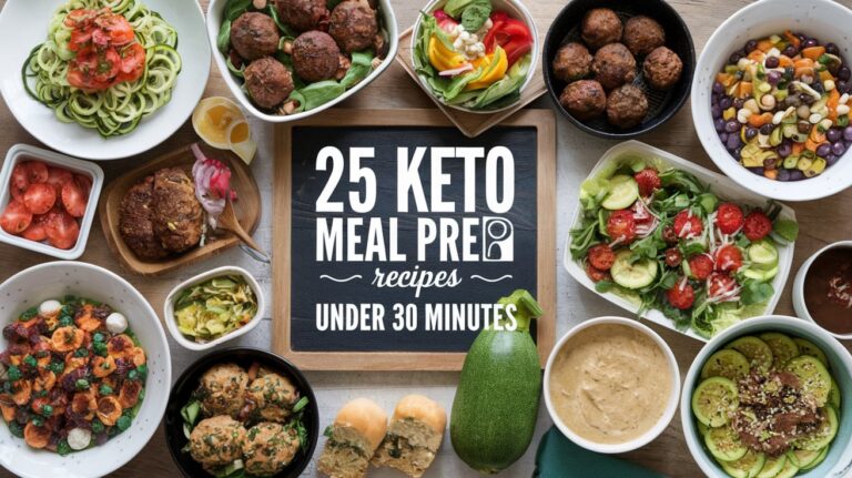 25 Quick and Easy Keto Meal Prep Recipes Ready in 30 Minutes